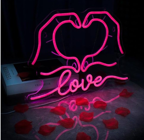 Smiley Face Mancave Love Lets Rock Neon USB LED Color Large Neon Signs Lights for Room Wall Decor
