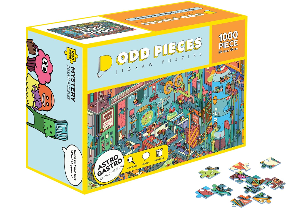 Interactive Fun Imaginative Mystery Educational 1000 Pieces Jigsaw Puzzles Toy and Games
