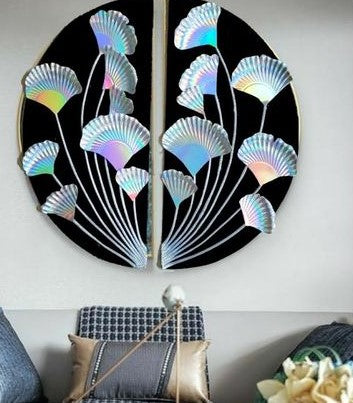Eco-Friendly Crafting Black Blue Pink Red Gold Silver White 9" Card Stock Art Paper Plates for Scrapbooking Assorted Colors 20 Pack