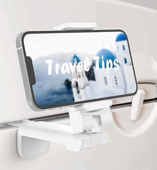 Airplane Car Auto Universal Travel Essential Hands-Free Phone Holder Mount for Flying Road Trips Car Rides