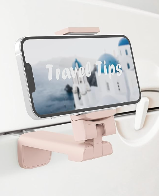Airplane Car Auto Universal Travel Essential Hands-Free Phone Holder Mount for Flying Road Trips Car Rides
