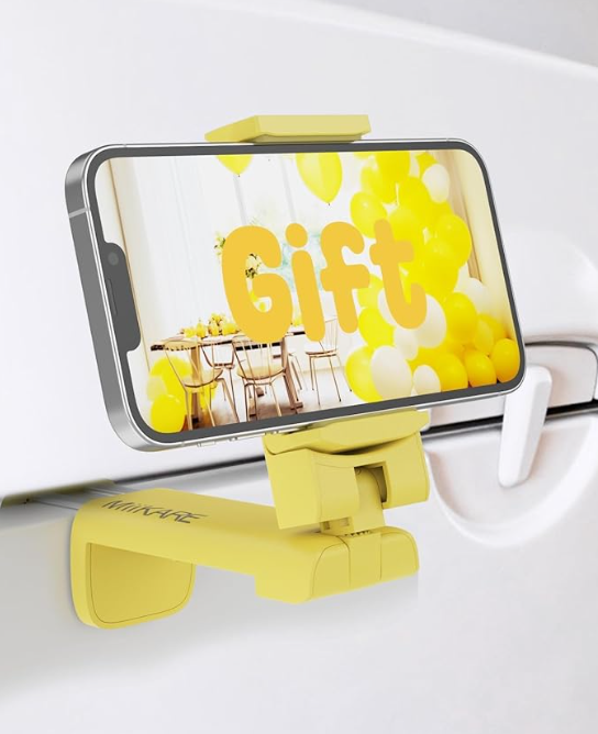 Airplane Car Auto Universal Travel Essential Hands-Free Phone Holder Mount for Flying Road Trips Car Rides