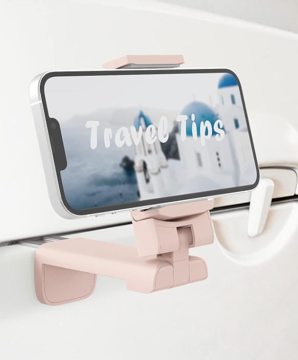 Airplane Car Auto Universal Travel Essential Hands-Free Phone Holder Mount for Flying Road Trips Car Rides