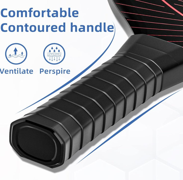 Pickleball Paddles, Pickleball Set with 2 or 4 Premium Wood Pickleball Paddles, 4 Pickleball Balls, 4 Cooling Towels & Carry Bag