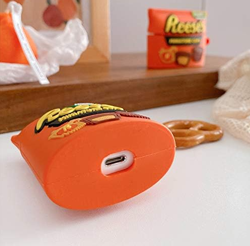 Air Pod Protective Silicone Snack Candy Cookie Coke Reeses Takis Bubble Gum 3D Design Cases with Keychain