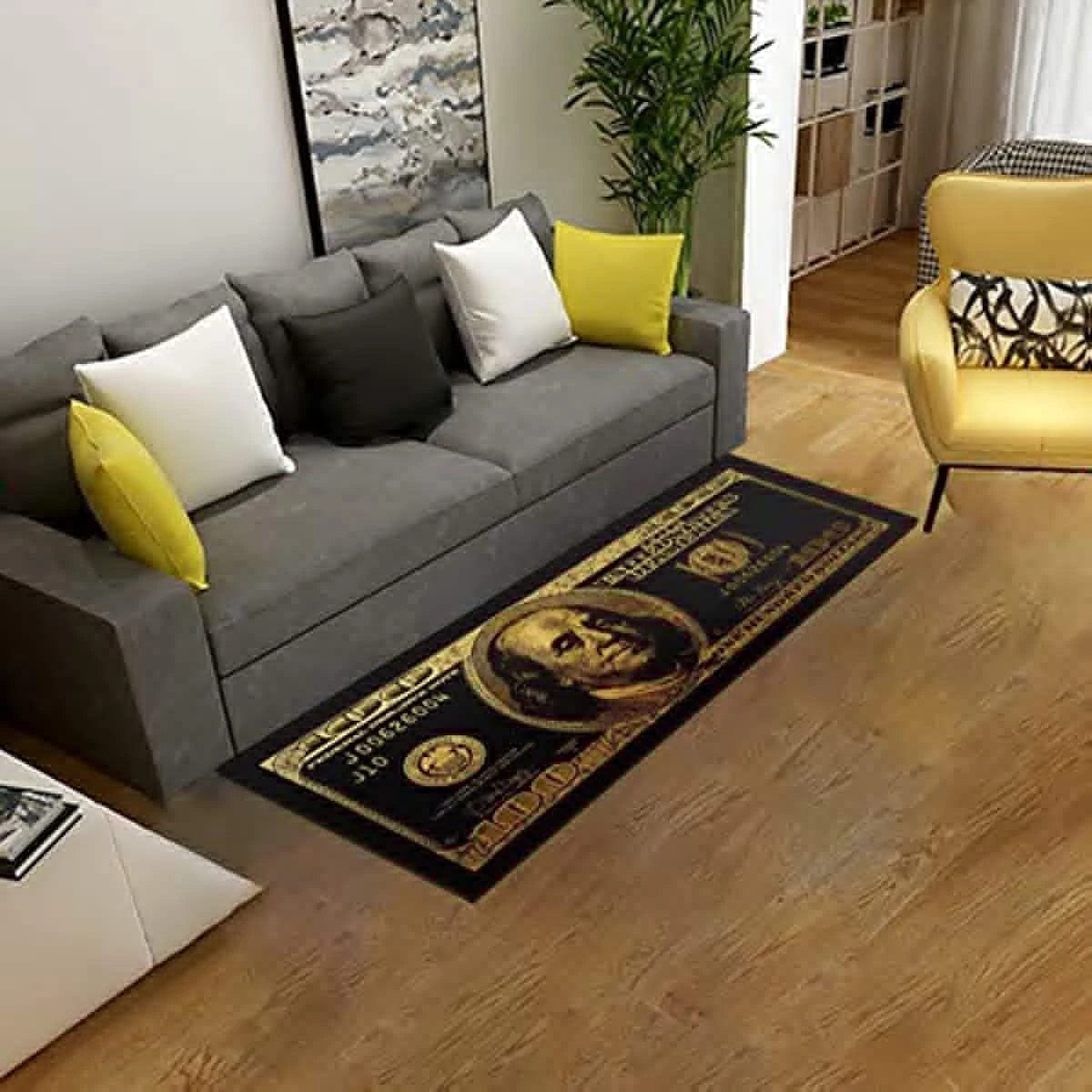 Creative $100 Dollar Bill Money Floor Rug