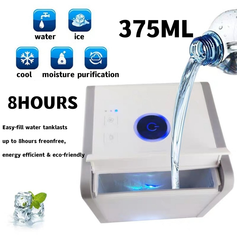 Portable Air Conditioners, Mini Air Conditioner Personal Evaporative Air Cooler with 4 Speeds 7 Colors, 600ML Portable Ac Unit Fan 2 Cool Mist Cooling Fan for Room Office Car7 LED Colors