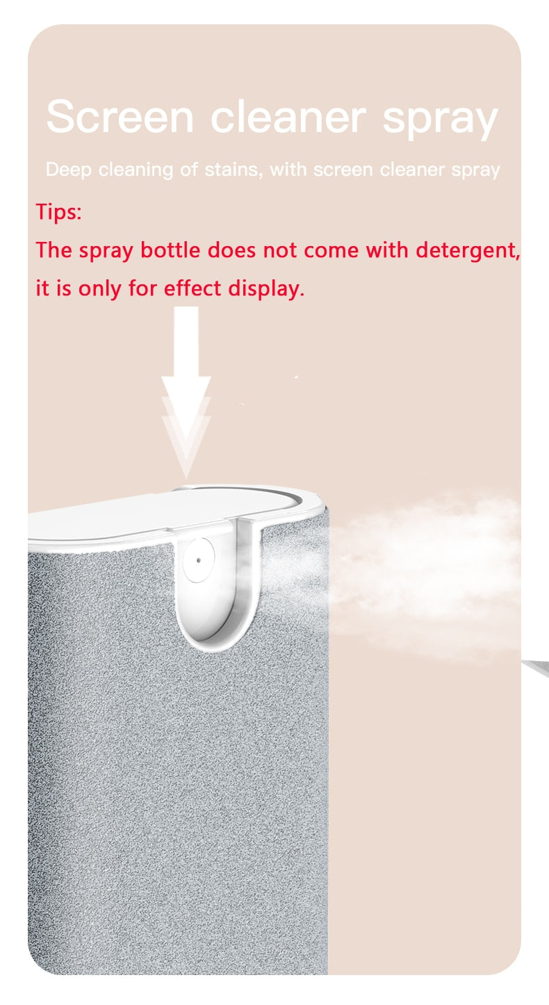 7-in-1 Portable Electronic Keyboard Phone Laptop Tablet Air Pods I Phone I Pad Dust Screen Spray Device Cleaning Kit