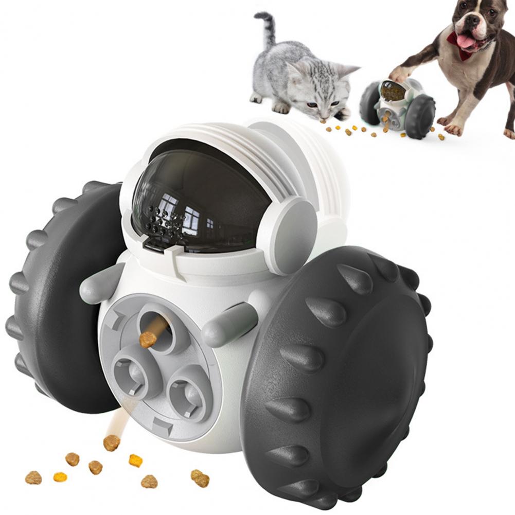 Dog Toy Dispenser - Doggy Treat Dispensing Chase Toys for Mind & Health Improvement - Pet Interactive Food Puzzle Toy for Medium Small Dogs - IQ Training Slow Feeder Toy for Dog & Cats