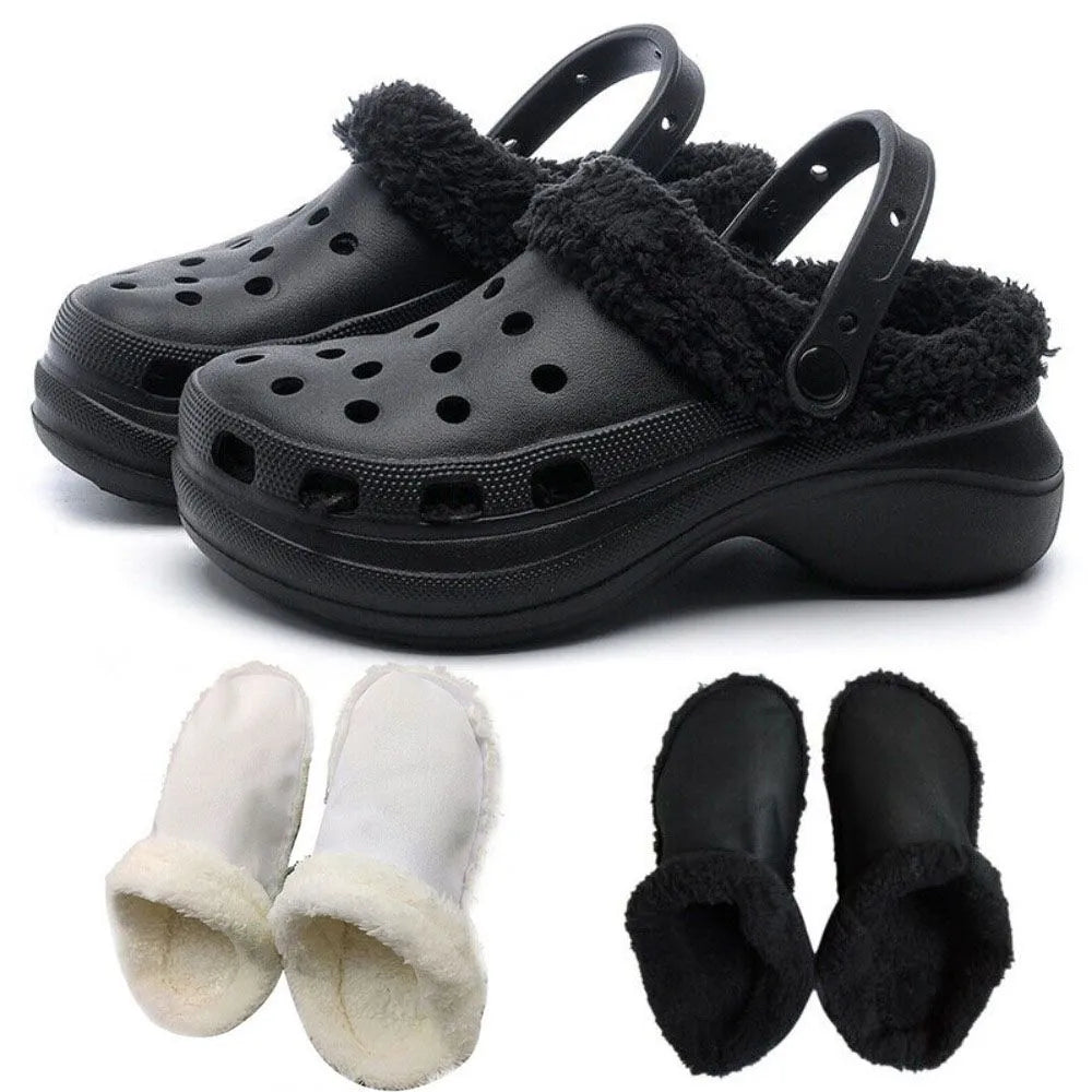 Warm Soft Cozy Faux Fur Insole Liners Inserts for Shoes Crocs Clogs Slippers Slides Boots Nurses Shoes