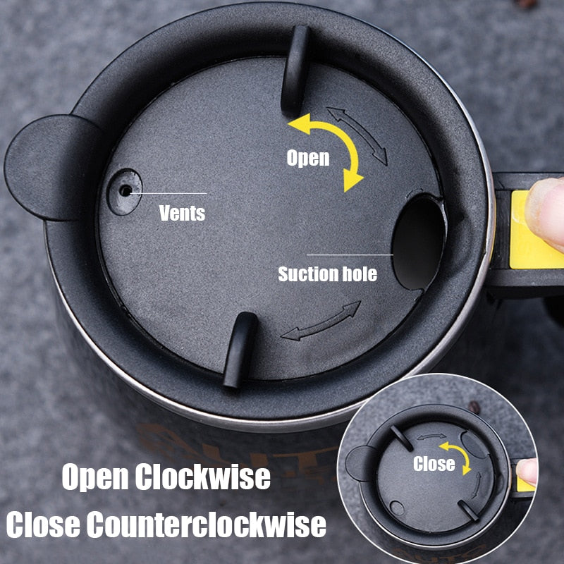 Electric Self Stirring Magnetic Stainless Steel Thermal Beverage Mug