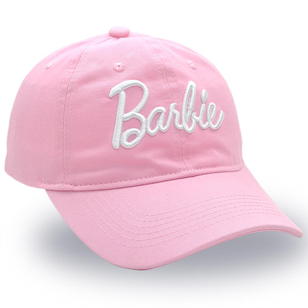Barbie Multi Color Letter Embroidered Adjustable Baseball Caps and Soft Warm Winter Beanie Hats for Cold Seasons