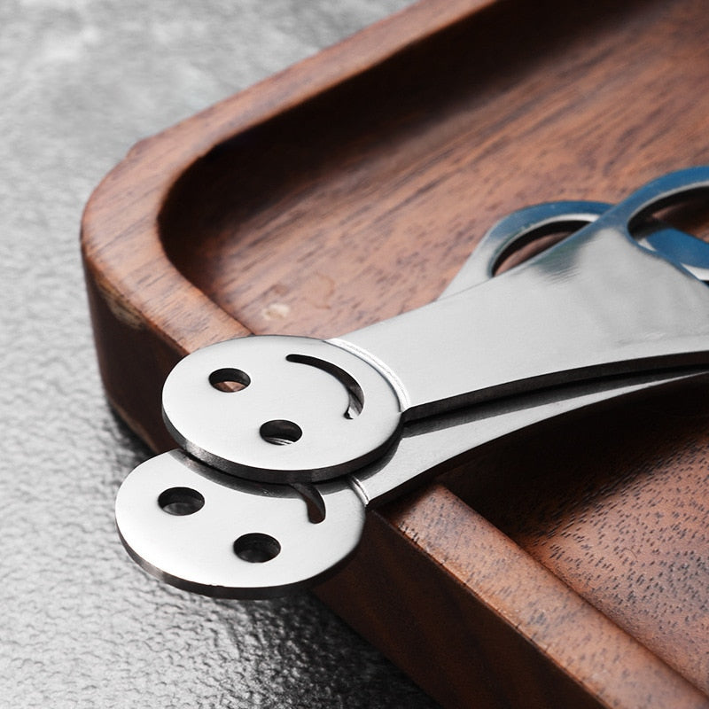 Stainless Steel Metal Smiling Face Beer Bottle Top Opener 2 Pack