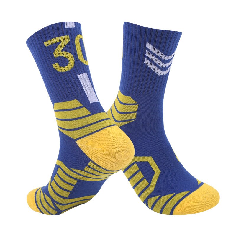 Basketball Running Sneaker Sports Graphic Athletic Player Numbers Team Spirit Colors Crew Socks for Boys, Girls, Men, Women 2 Pack