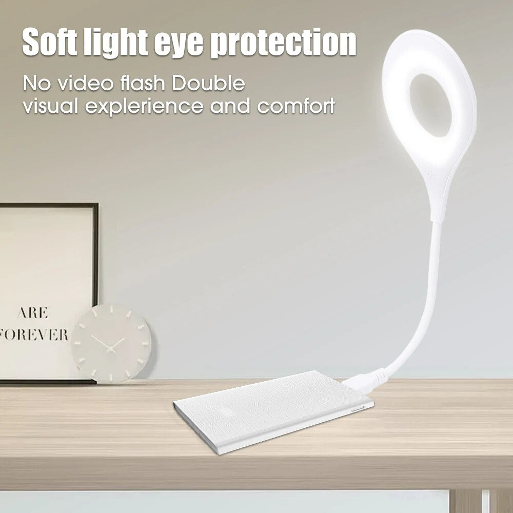 Foldable Adjustable Voice Control Three Lighting Mode Intelligent Sleep Aid Desk Table Night Ambience Lamp