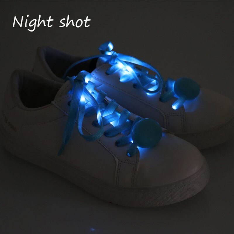 LED Nylon Universal Fun Waterproof Shoelaces Flashing Glow Light Up Party Holidays Halloween for Sneakers Shoes with 3 Modes in 6 Fun Colors