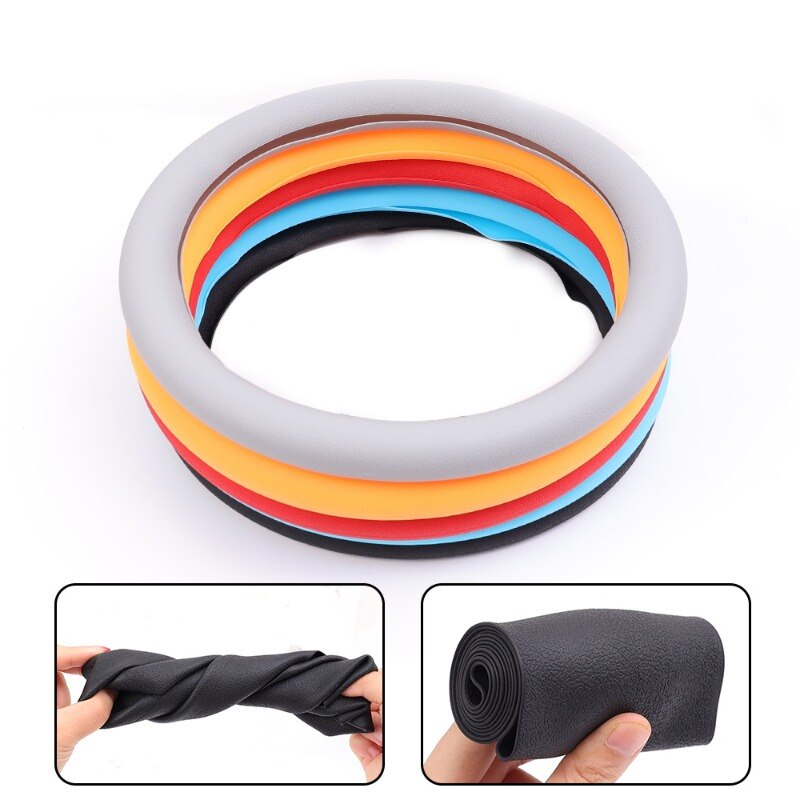 Bright Colors Car Auto Truck Universal Silicone Anti-Skid Steering Wheel Cover