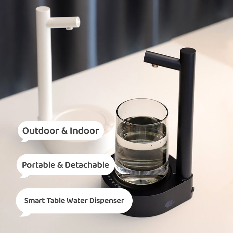 Smart Universal Portable Desktop Water Pump Dispenser with Rechargeable Battery