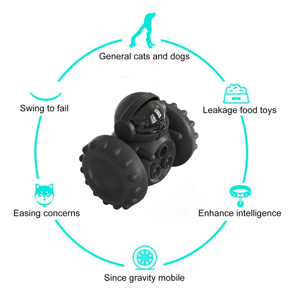 Dog Toy Dispenser - Doggy Treat Dispensing Chase Toys for Mind & Health Improvement - Pet Interactive Food Puzzle Toy for Medium Small Dogs - IQ Training Slow Feeder Toy for Dog & Cats