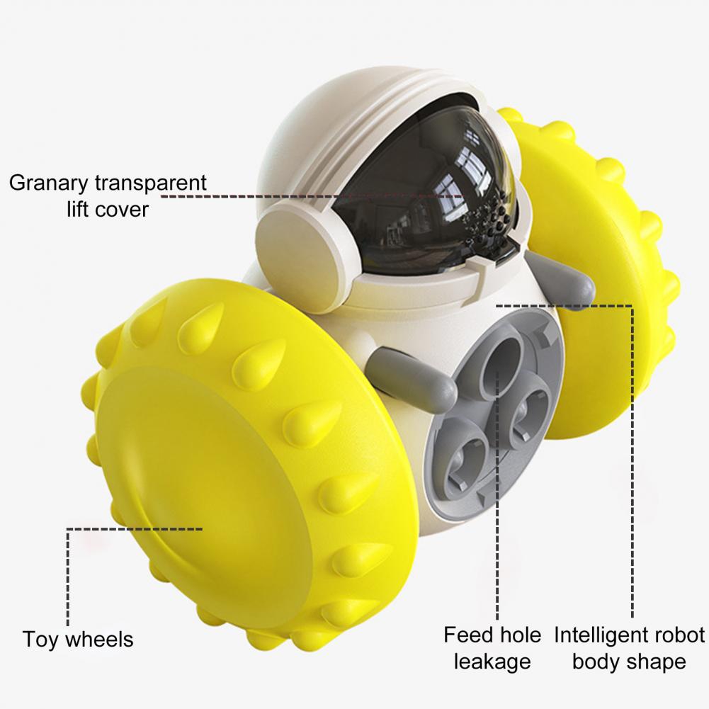 Dog Toy Dispenser - Doggy Treat Dispensing Chase Toys for Mind & Health Improvement - Pet Interactive Food Puzzle Toy for Medium Small Dogs - IQ Training Slow Feeder Toy for Dog & Cats