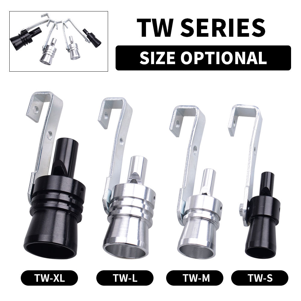 Universal Metal Turbo Whistle Sound Muffler Simulator for Car Auto 2 Pack