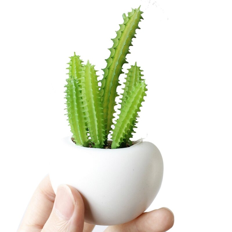 Fridge Magnets Potted Artificial Succulent Plants