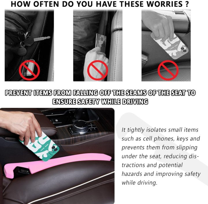 Car Truck Van Seats Wide Gap Filler Organizer Storage Plug Pocket for Automobiles Gap to Impede Items from Dropping, Essential Interior Car Accessories Plug 2 Pack