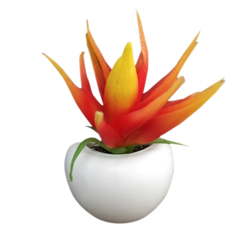 Fridge Magnets Potted Artificial Succulent Plants