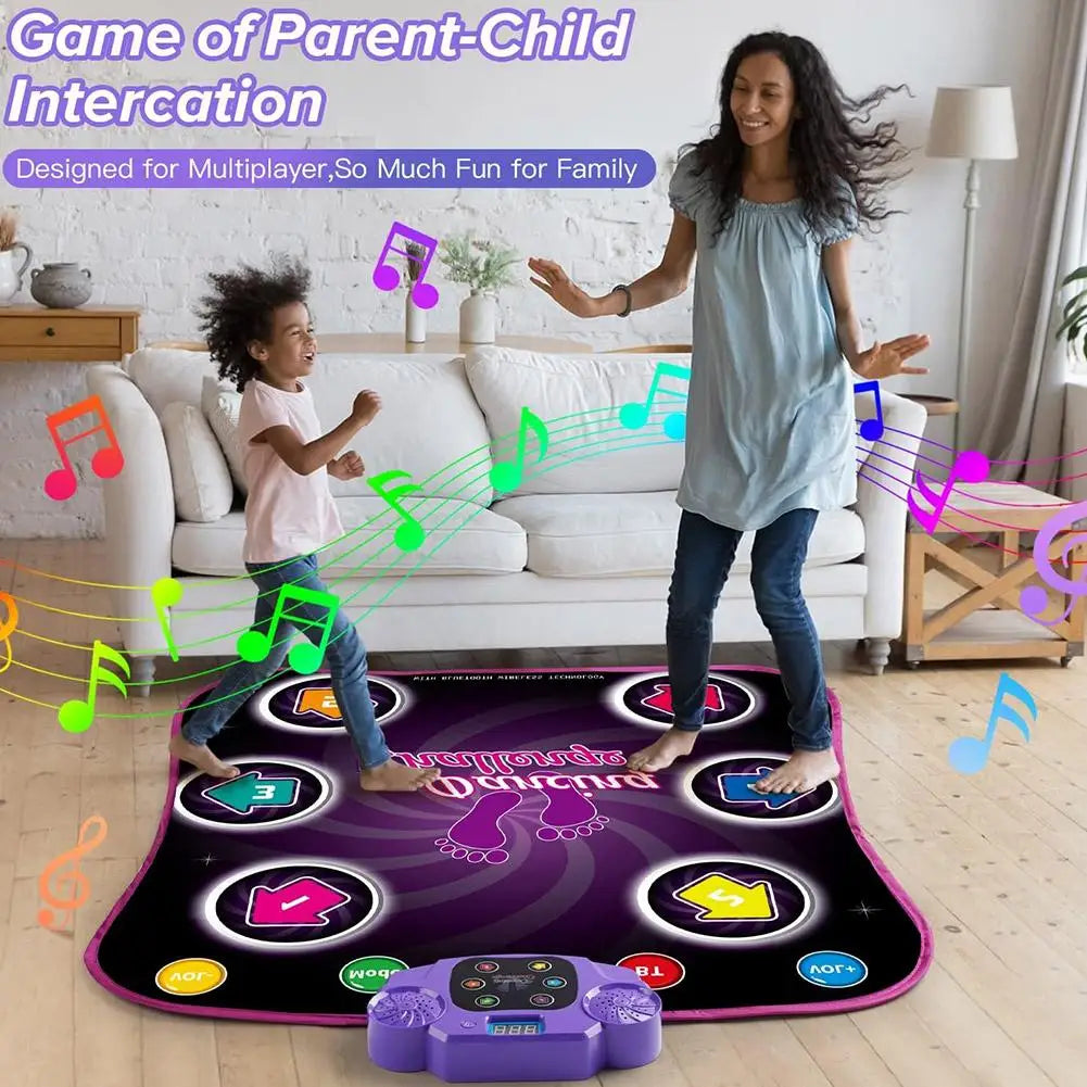 Bluetooth Electronic Light Up Musical Dance Game Mat Toys for Kids Adults