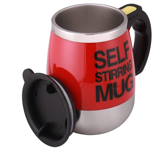 Electric Self Stirring Magnetic Stainless Steel Thermal Beverage Mug