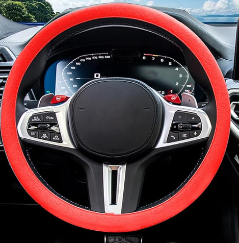 Bright Colors Car Auto Truck Universal Silicone Anti-Skid Steering Wheel Cover