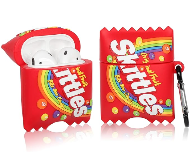 Air Pod Protective Silicone Snack Candy Cookie Coke Reeses Takis Bubble Gum 3D Design Cases with Keychain