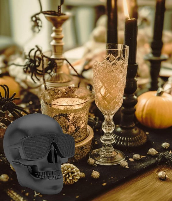 Skull Dog Head Wireless Portable 8W Bluetooth Subwoofer Waterproof Outdoor Speaker for Phone Tablet Computer