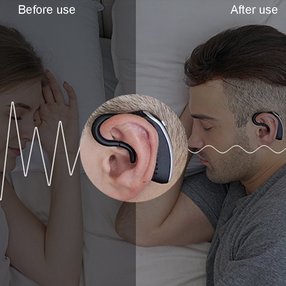 Anti-snoring Bluetooth Sound Sleep Aid Health Device Ear Set Snore Stopper with Phone App