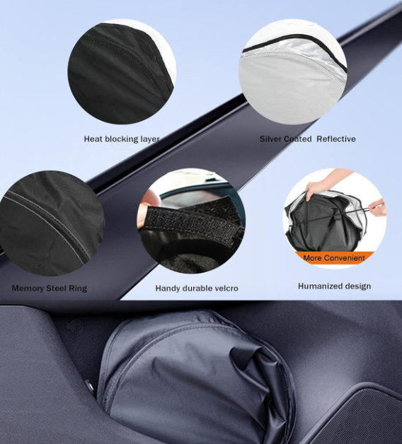 Windshield Sunshade Auto Car Sun Shield for Automotive Interior Sun and Heat Protection