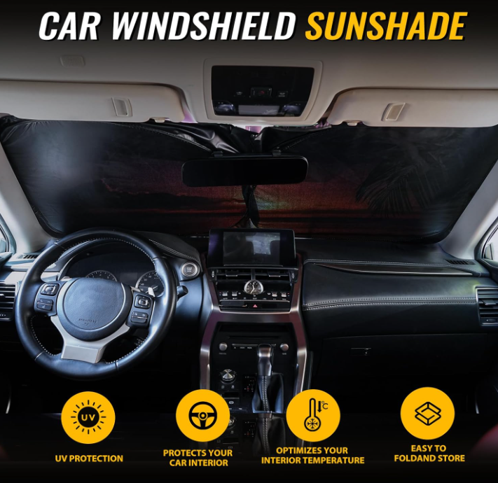 Windshield Sunshade Auto Car Sun Shield for Automotive Interior Sun and Heat Protection