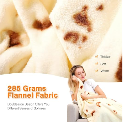 Tortilla Double Sided Print Round Fleece Flannel Linen Blanket Plush Soft Throw for Pets Baby Blanket Bedspread Sofa Couch Chair