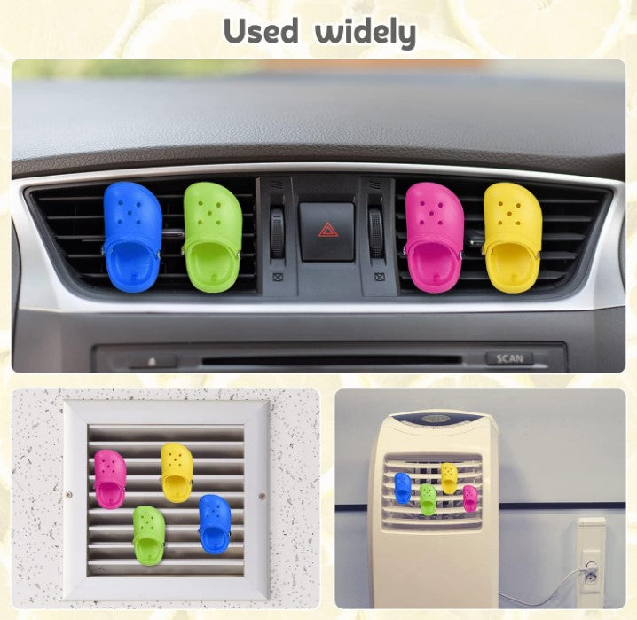 Unique Car Air Freshener Vent Clips with Refills Solid Fragrance Replacement Pads Car Perfume Clip Car Interior Decor Accessories