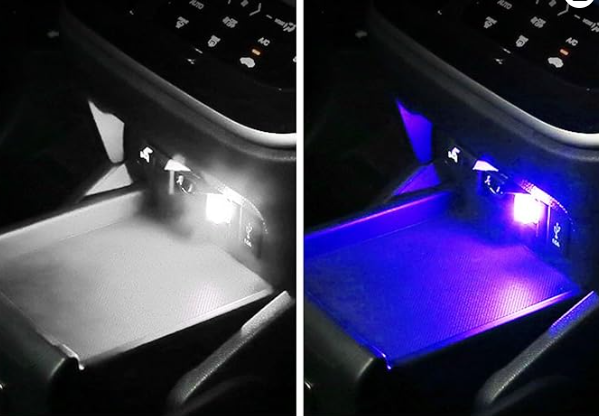 4 PCS USB LED Portable Universal Car Vehicle Interior Ambient Atmosphere Lamp Plug-in Decor Night Light Kit
