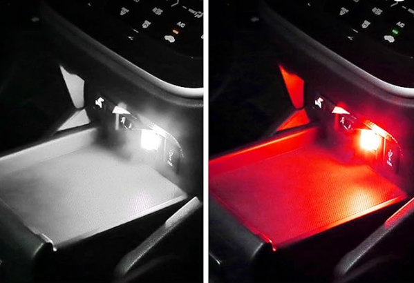 4 PCS USB LED Portable Universal Car Vehicle Interior Ambient Atmosphere Lamp Plug-in Decor Night Light Kit