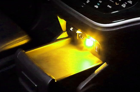 4 PCS USB LED Portable Universal Car Vehicle Interior Ambient Atmosphere Lamp Plug-in Decor Night Light Kit
