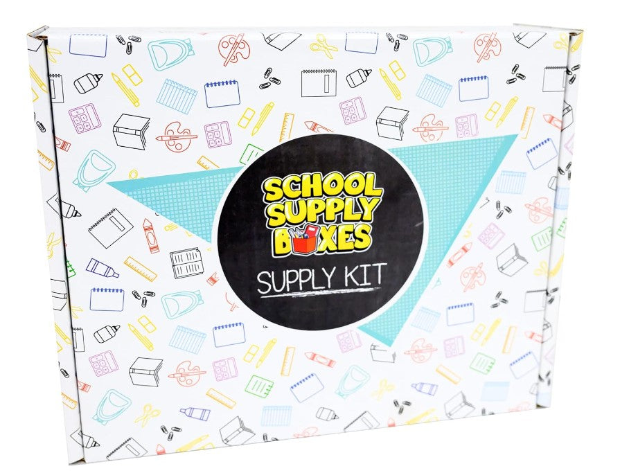 Back to School Barbie Art Supply Essentials Box Kit with Copy Books Pencils Markers Crayons Grades K-5 -32 Pieces