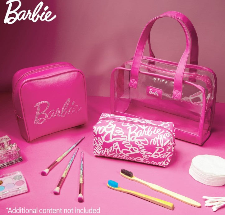 Classic Barbie Pink Travel School Roomy Backpack for Kids Children Girls Teenage Women School Shoulder Travel Bags