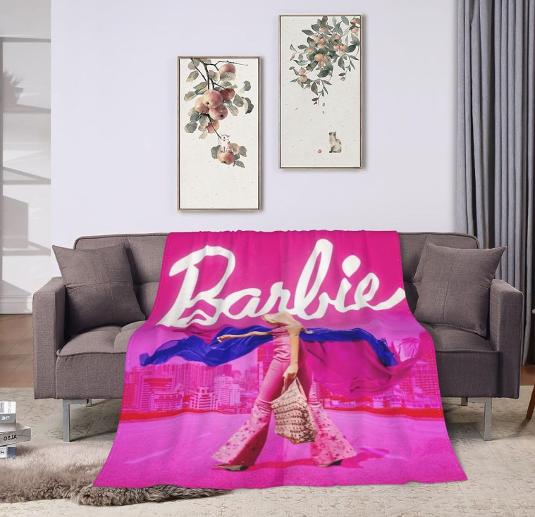 Barbie Plush Microfiber Fluffy Sleep Flannel Blanket – The Fun