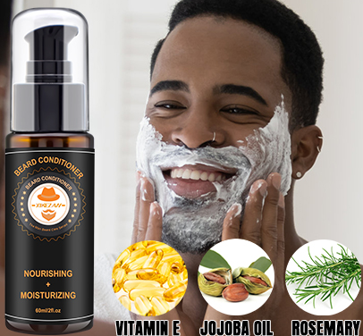 Men Beard Grooming Kit Conditioner Oils Balm Brush Wash Comb with Travel Bag and Beard E-Book