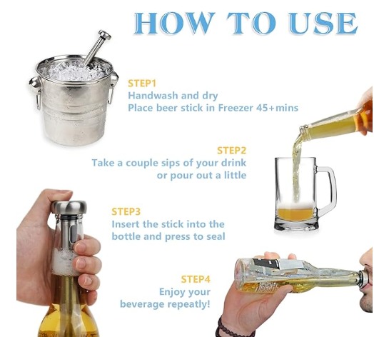 Beer Bottle Stainless Steel Cooling Chiller Sticks