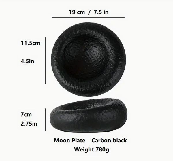 Artistic Conception Insulated Fun Round Thick Black White Ceramic Porcelain Dish Soup Ceral Bowls