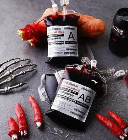 Transparent Food Grade Drink Halloween Party Decoration Beverage Bag for Vampire Blood