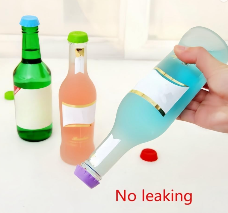 Silicone Soda Pop Energy Juice Beer Cup Can Cover Toppers Lid Reusable Beverage Food Protector 2 -18 Pack