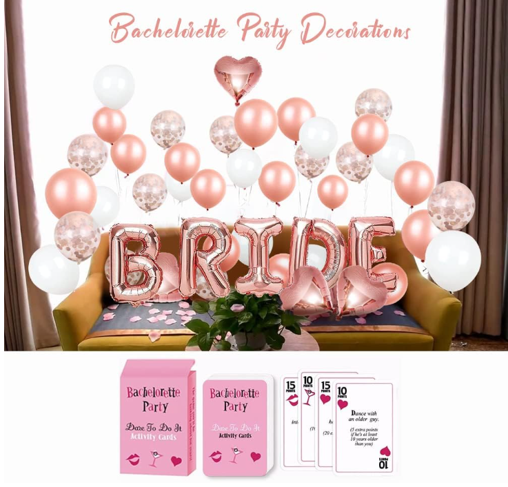 Bachelorette Party Decorations Bridal Shower Decor Kit for Bride to Be